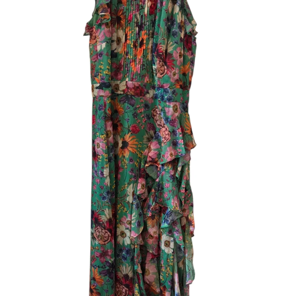 NWT Besty Adam Floral Green Maxi Dress Size 10 - Picture 6 of 6